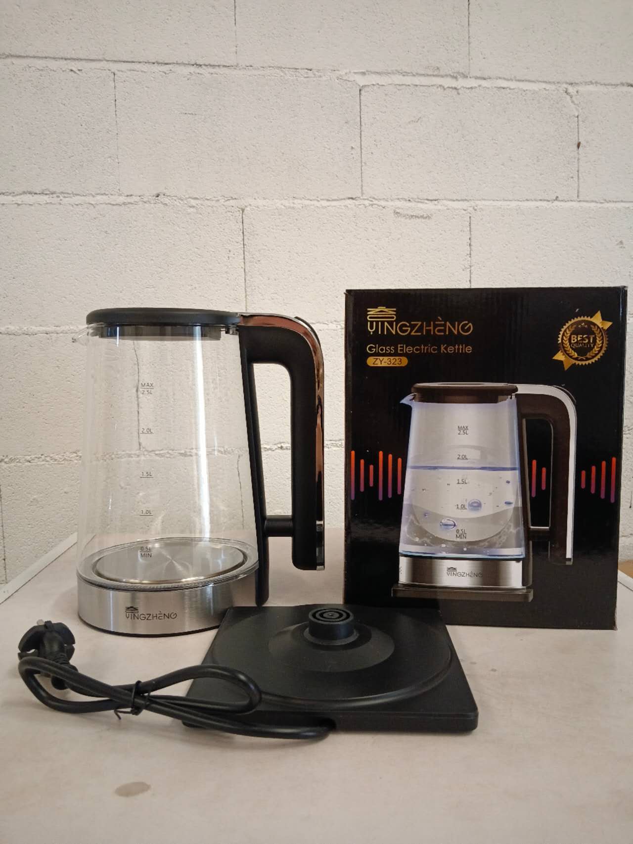 GLASS ELECTRIC KETTLEZY-323